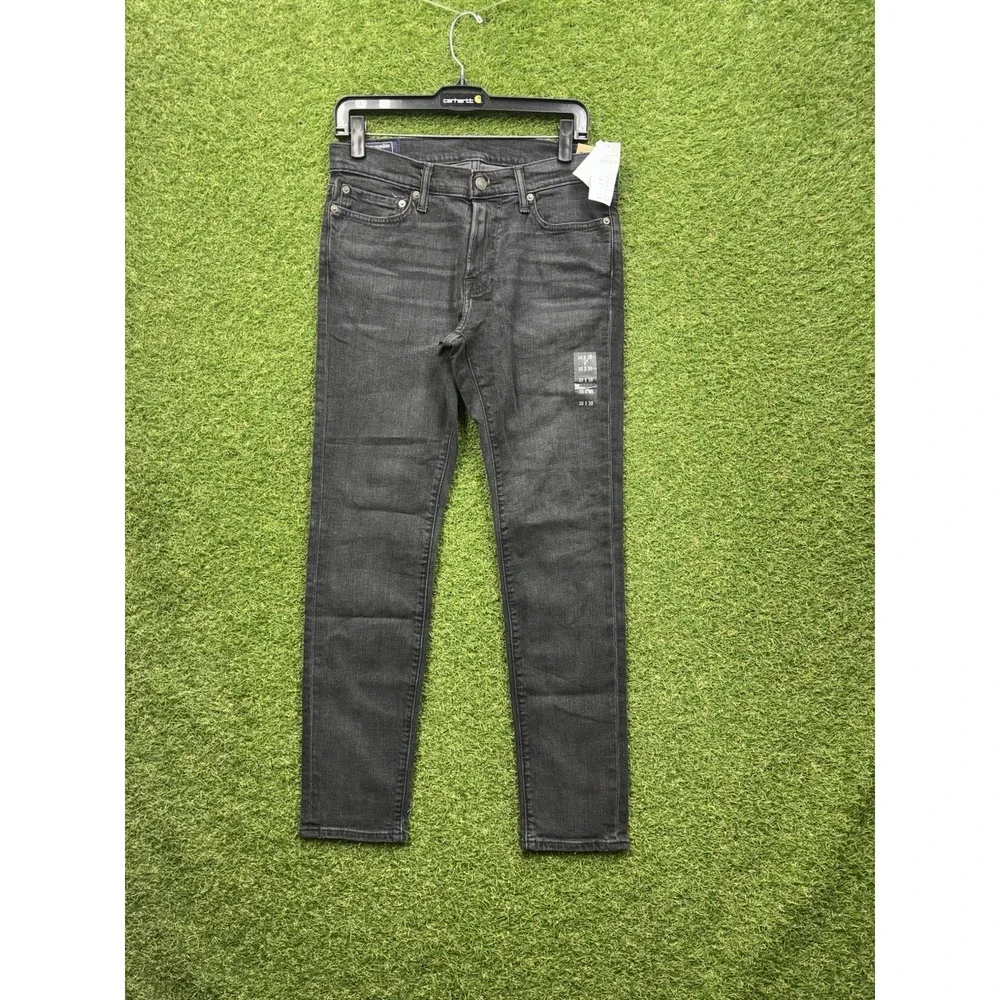 Abercrombie & Fitch Jeans Mens 30x30 Super Slim Fit Stretch Black Denim Casual